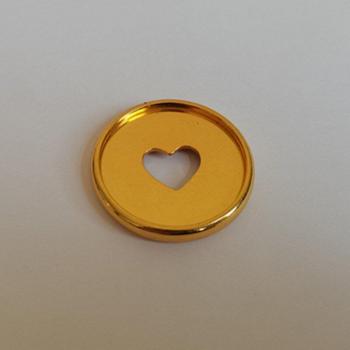Heart-Shaped 35mm Plastic Disc Buckles for Notebooks
