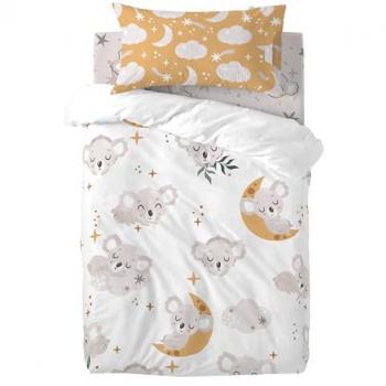 Juego de funda nórdica Happyfriday Moshi Moshi Baby Koala Multicolor Cuna de Bebé 2 Piezas