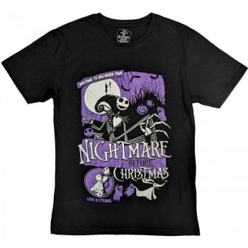 Nightmare Before Christmas Adult Welcome To Halloween Town T-Shirt