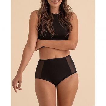 FreeU 2‑packs de culottes menstruelles Valéria – Noir, coton biologique, taille L