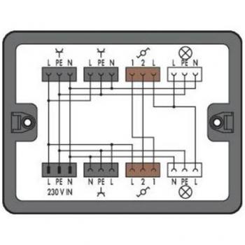 WAGO 899 Verteiler-Box 1 Eingang