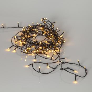 Schwarze LED-Lichterkette 'Flashy' 5,8W 335lm IP44 300 warmweiße LEDs