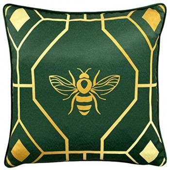 Bee Deco Geometric Piped Cushion