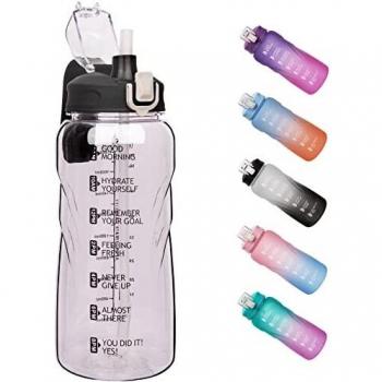 VitalSip 2 L Fitness‑Wasserbehälter, Strohhalm & Zielmarken