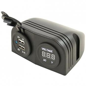Chargeur mural USB + voltmètre HABA