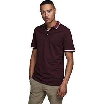 Jack & Jones Men's Slim Fit Bordeaux Polo