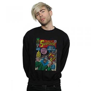 Sudadera urbana Iron Man Distressed con cuello alto