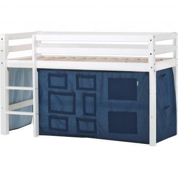 HoppeKids ECO Dream Kids-Hochbett mit Vorhang-Set – 81 × 105 × 168 cm