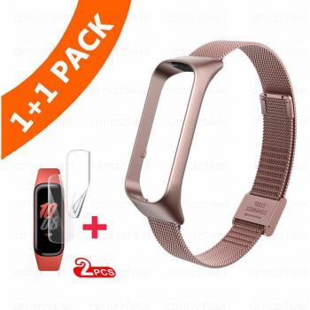 Bracelet connecté acier pour Samsung Galaxy Fit2 R220