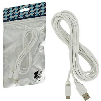 Câble de chargement 3 mètres ZedLabz pour Nintendo Wii U
