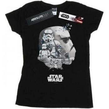 Ladies Stormtrooper Montage Cotton T-Shirt Black