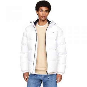 Tommy Jeans Manteau à Capuche Blanc Pur XL