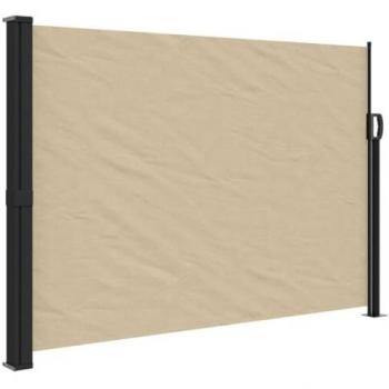 Beige Retractable Side Awning 140x500 cm