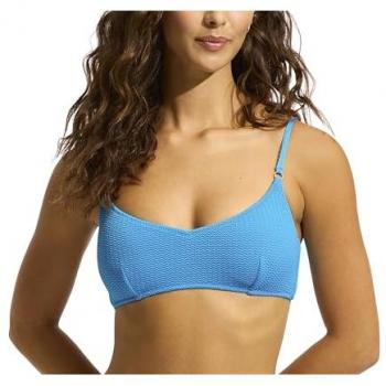Seafolly Damen Bikinioberteil Sea Dive Bralette Türkis Größe 38