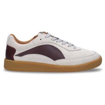 Nae Vegan Shoes “Sidney” Bassa in Stucco e Rosso Vino