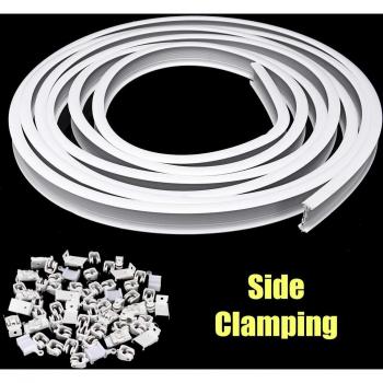 Balcony Curtain Rail – 1 m Flexible Mounting