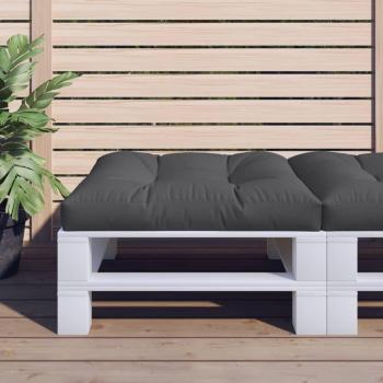 Cuscino per Pallet Nero 80x80x12 cm in Tessuto Vidaxl 599354