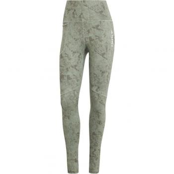 Collant de course vert olive MT AOP Adidas Terrex pour femmes