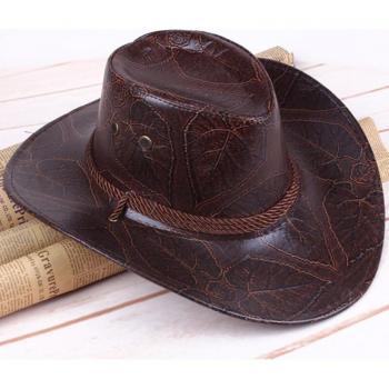 PU Leather Sun Protection Riding Hat