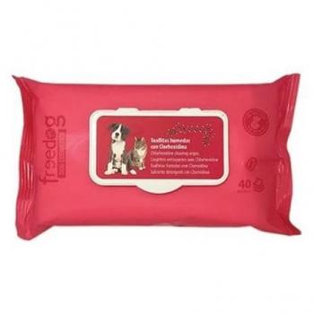 Freedog Toallitas Húmedas Clorhexidina Para Perros Y Gatos 40