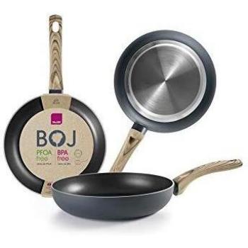 Bux Aluminum Pan 20cm – IBILI Brand, Wood Handle, Non‑Stick Xylan, Induction Compatible