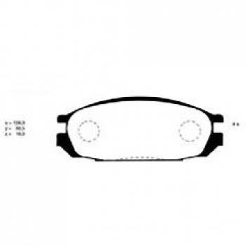 N011‑50 ASHUKI Premium Bremsbelagsystem