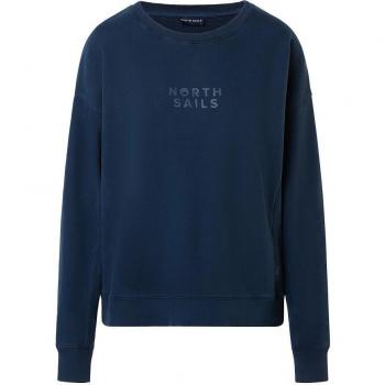 Felpa North Sails Blu navy in cotone organico