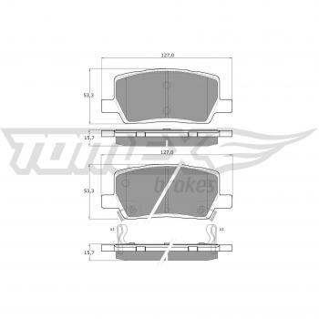 TOMEX brakes Pastilhas TX 60-61