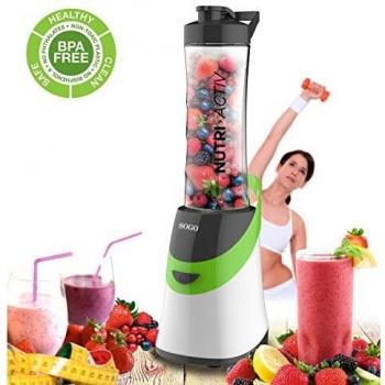 Macchina per frullati Sogo Smoothie Maker 350W verde 0,6 L