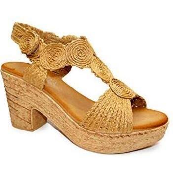 IVACHY Camel Summer Sandal for Women, Size 4