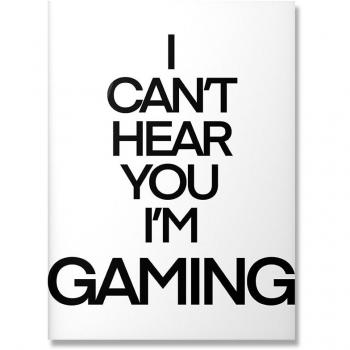 Gamers' Ljudförlust – I CAN'T HEAR YOU i enbart svarta och vita toner
