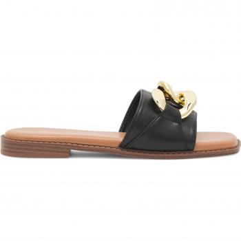 Schwarze DeeZee Pantoletten LS6115-01