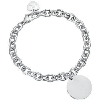 Bracciale Donna Personalizzato in Acciaio con Piastra Incisa