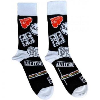 Die Beatles Icons Socken für Erwachsene 7-11 UK schwarz