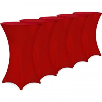 Cubremesas de Bar Ø70 cm Burdeos – Juego de 5