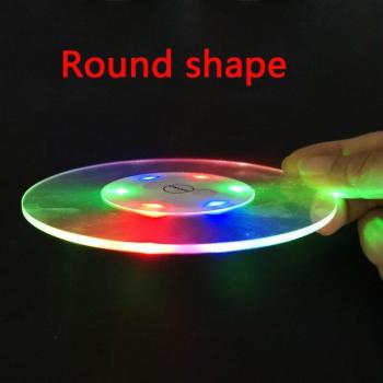10CM Colorful Glow Coaster for Drinks