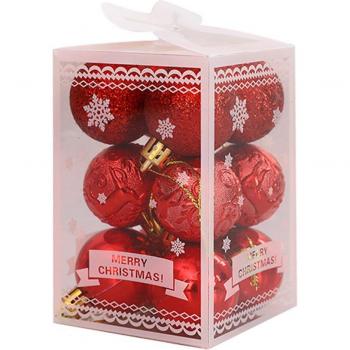 12pcs Xmas Tree Shatterproof Ornaments
