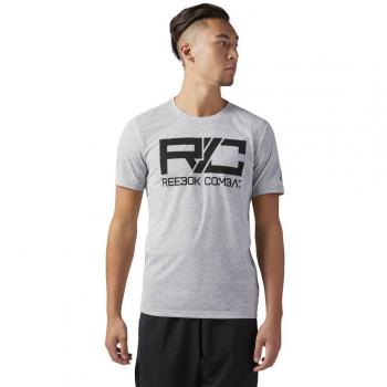 Camiseta Reebok Combat Mark Tee, Gris, Talla 2XL