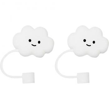 2Pcs Fun Shape Straw Plugs