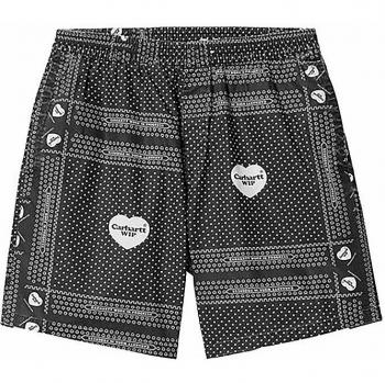 Carhartt WIP Heart Bandana Shorts, Noir, Taille S