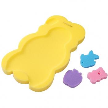 Siège de bain antidérapant en éponge pour bébé, 3 pièces, joli coussin de sécurité