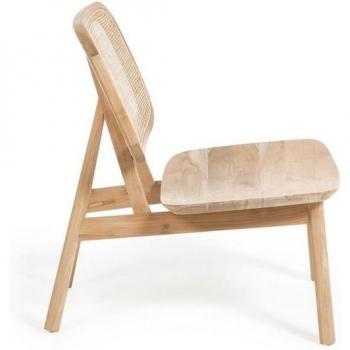 Sillón Kave Home Nadra: Teca y Ratán Premium
