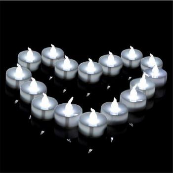 Cool White Flameless Tea Lights 12 Pack