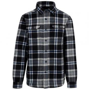Microfleece herenshirt Checkley Zwart