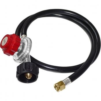 Propane Regulator with Hose, Adjustable 0-30 PSI for QCC1/Type1 Tanks