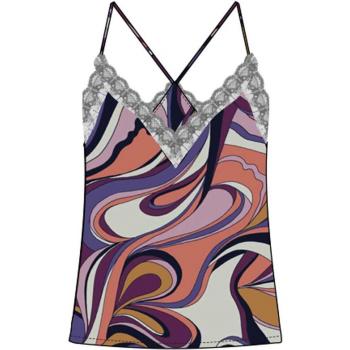 Satin Cami Studio Blusa Presby Multi Colore XL