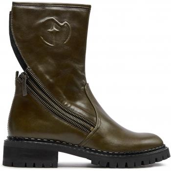 Grüne Stiefeletten Eva Minge EM‑21‑10‑001298 – Damenmodell