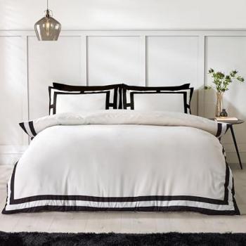 So Soft Mono Panel Super King Duvet Cover Set