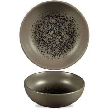 Schalen-Set Churchill Caldera in Flintgrau – Porzellan, 6×13,4 cm / 34 cl