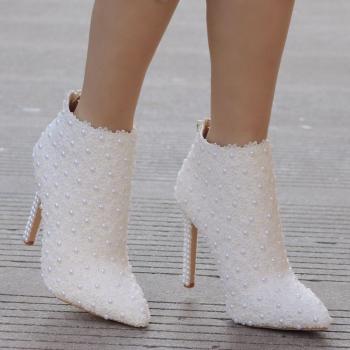 Botines Encaje Fino